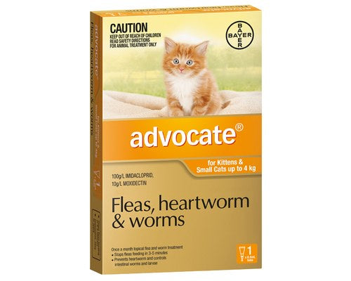 Advocate, 0-4Kg Kit& Sml Cats 3 Pack